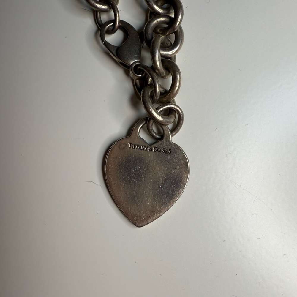 Tiffany & Co. Silver Heart Charm Bracelet